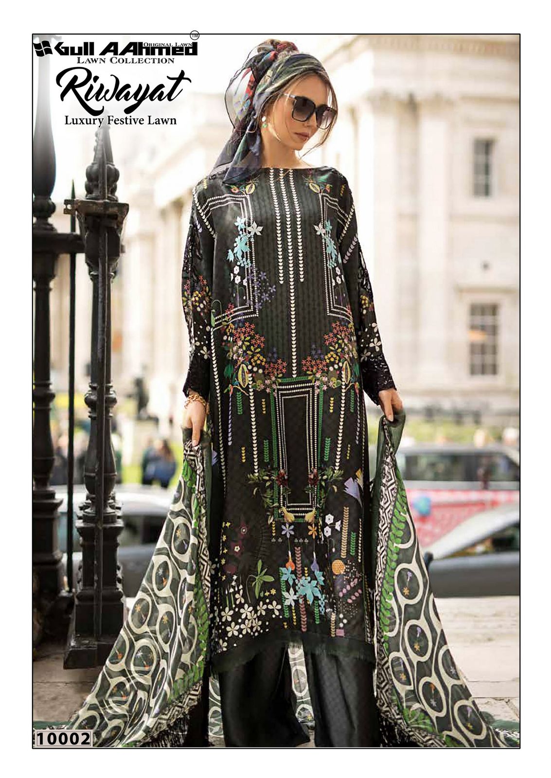 Riwayat Vol 10 By Gull A Ahmed Lawn Cotton Pakistani Dress Material Orders In India